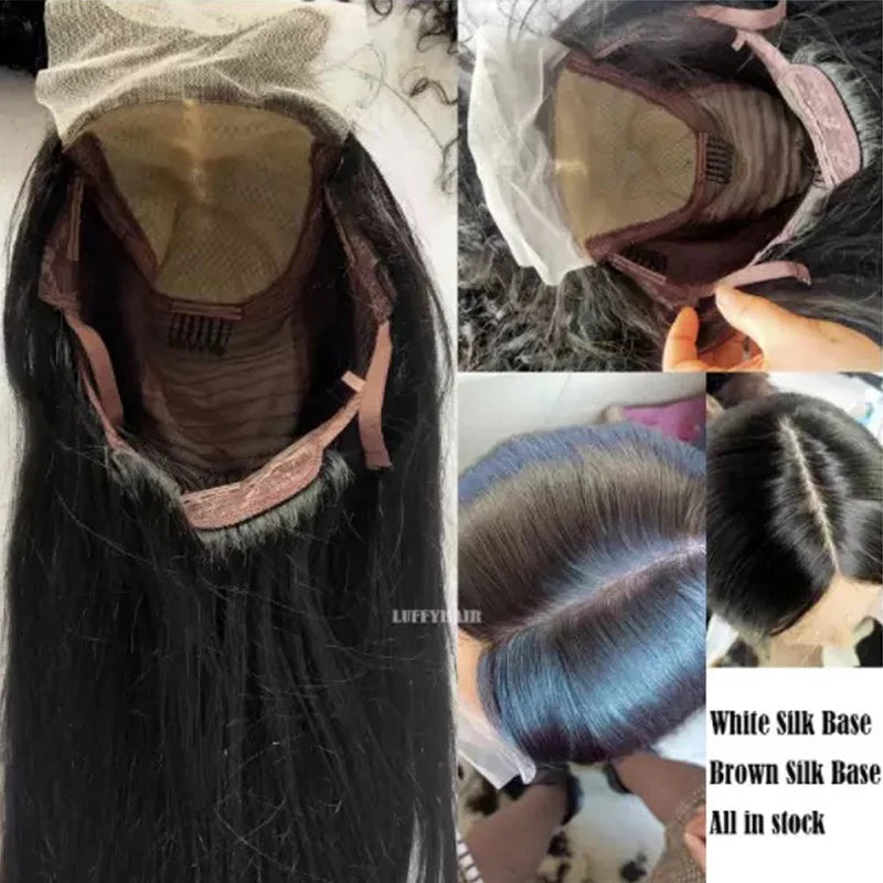 Straight Bob Wig 5x5 Silk Base Closure Human Hair Wigs For Women Malaysian Silk Base Lace Front Wig with Baby Hair