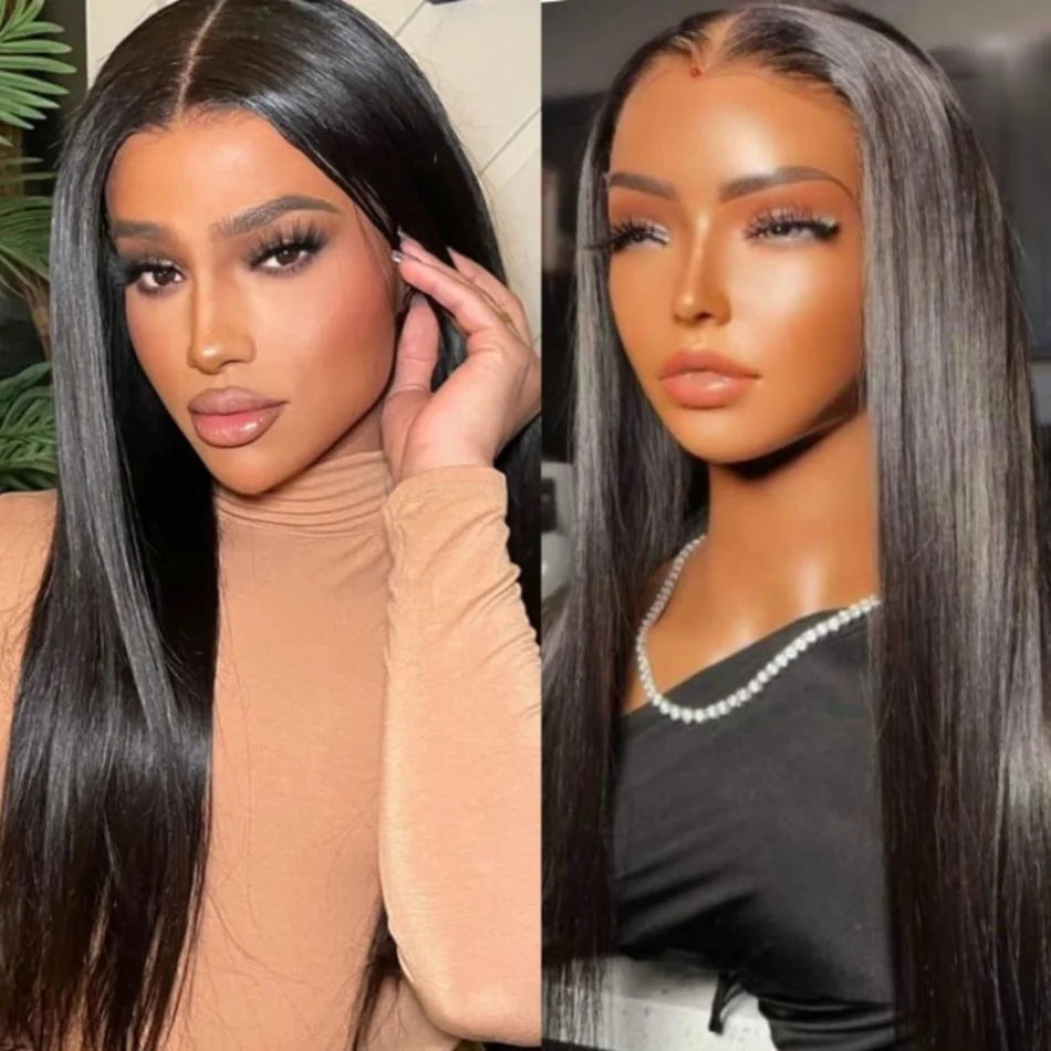 UNice Hair Bye Bye Knots Wig 7x5 Glueless Lace Straight Wig for Women Pre Bleached Knots Plucked Hairline Human Hair