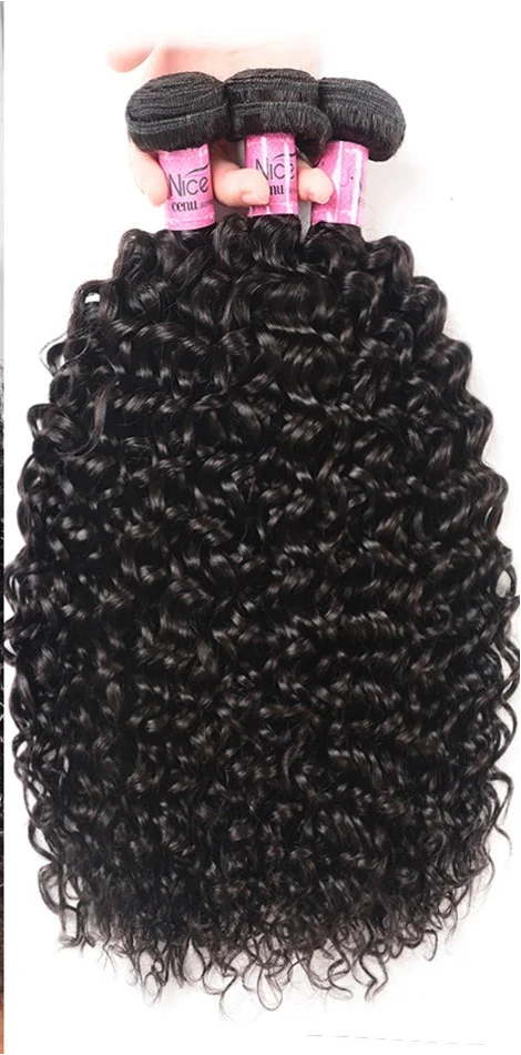 UNice Hair Curly Weave 100% Human Hair Bundles Remy Hair 8-26 Inch Brazilian Hair Bundles Natural Color 10A 1/3/4 Bundles Deal