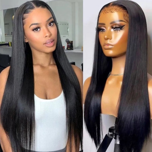 UNice Hair Bye Bye Knots Wig 7x5 Glueless Lace Straight Wig for Women Pre Bleached Knots Plucked Hairline Human Hair