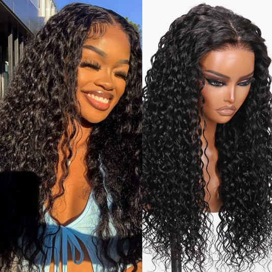 UNICE Hair Water Wave Human Hair Wigs Pre Cut Pre Bleached Glueless Wig Ready To Wear 5x5 HD Lace Wigs 7x5 13x4 Lace Frontal Wig